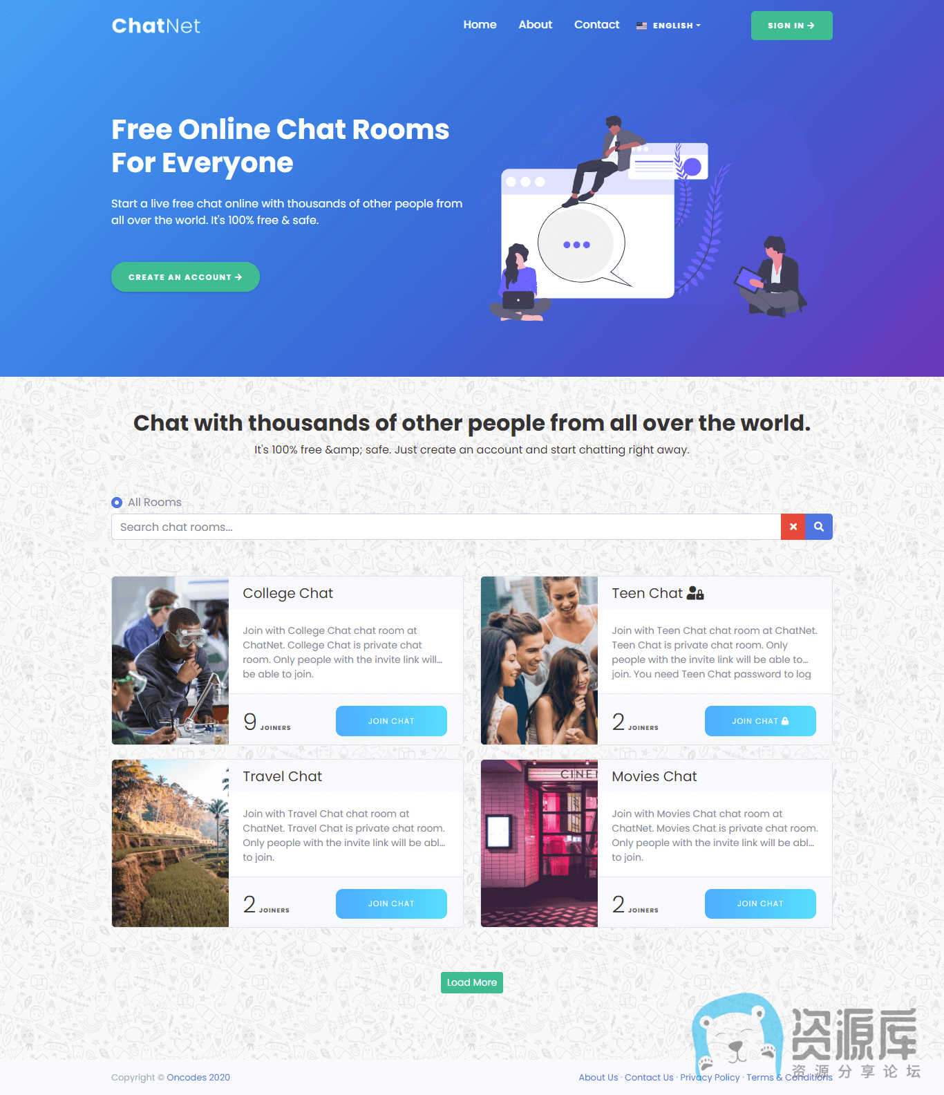 ChatNet -PHP聊天室和私人聊天程序 v1.9-聚宝盆-全网首发高质量项目输出