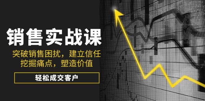 （14297期）销售实战课，突破销售困扰，建立信任，挖掘痛点，塑造价值，轻松成交客户-聚宝盆-全网首发高质量项目输出