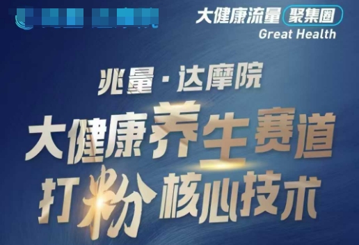 大健康打粉引流,大健康养生赛道暴利打粉新玩法-测试测试