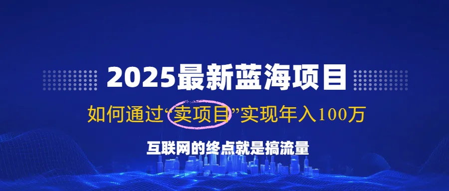 （14305期）2025最新蓝海项目，零门槛轻松复制，月入10万+，新手也能操作！-聚宝盆-全网首发高质量项目输出